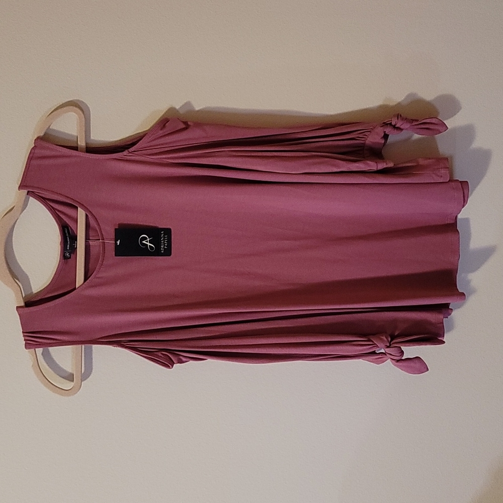 Adrianna Papell shoulder tie sleeve top